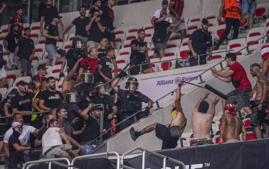 nice FC köln szurkolók rendbontás